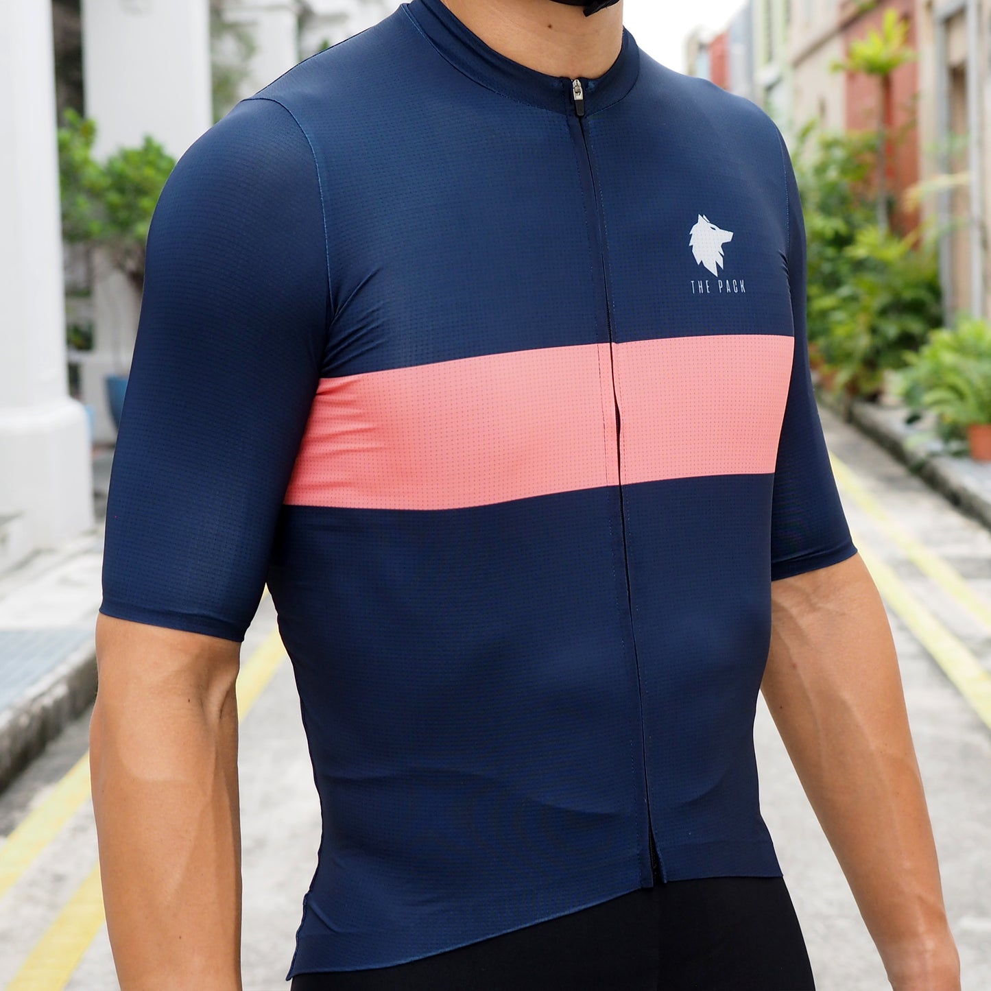 The Pack Alpha Jersey - Men (Navy Flamingo)