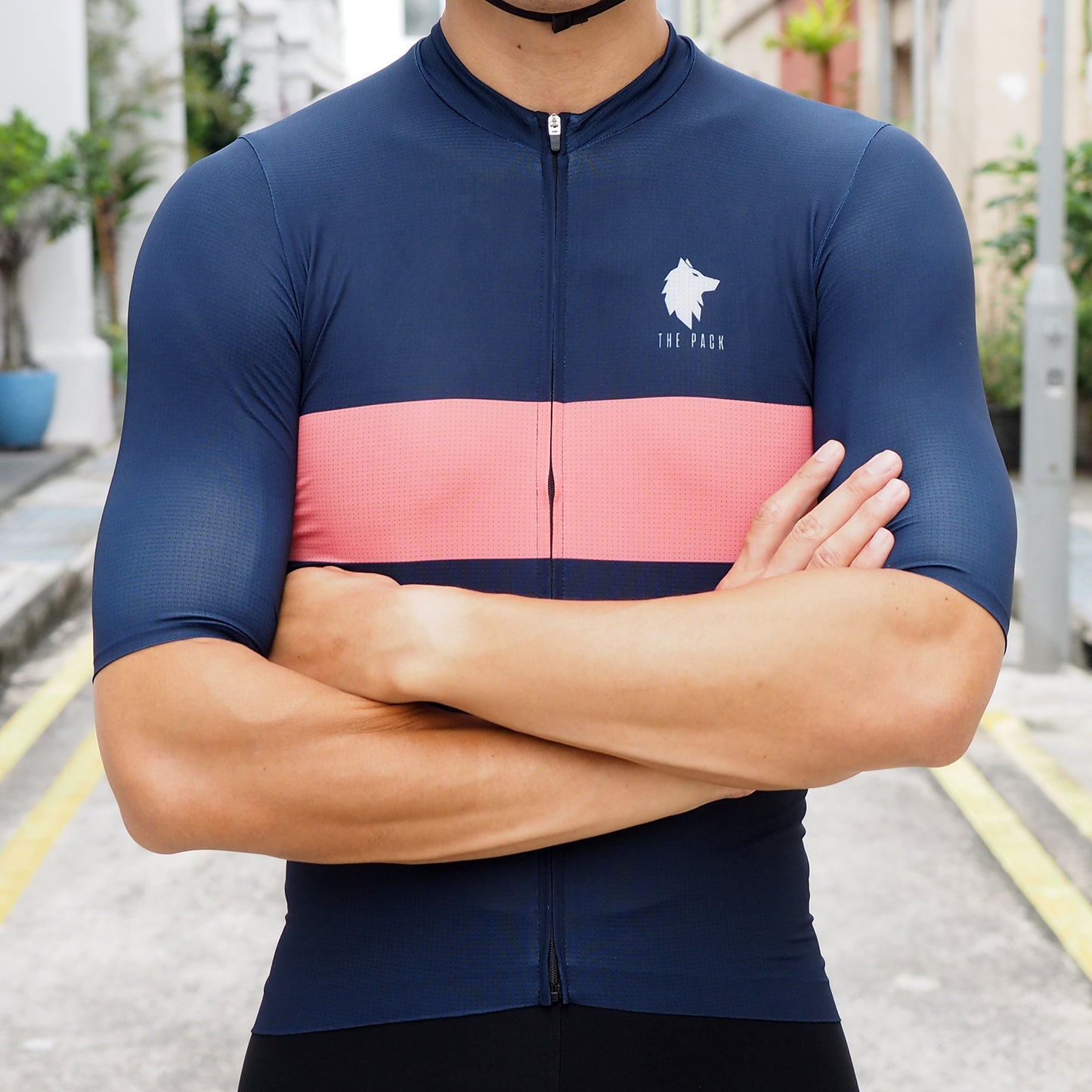 The Pack Alpha Jersey - Men (Navy Flamingo)