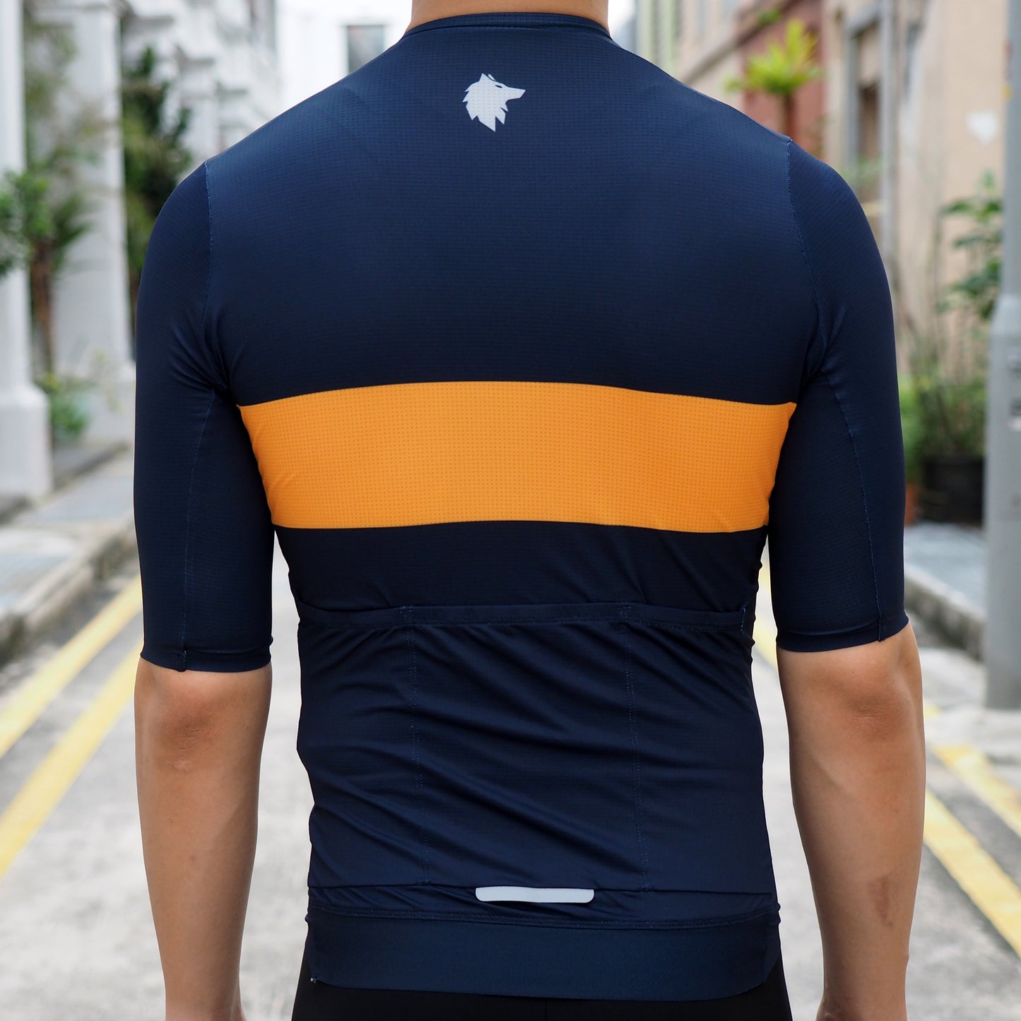 The Pack Alpha Jersey - Men (Navy Saffron)