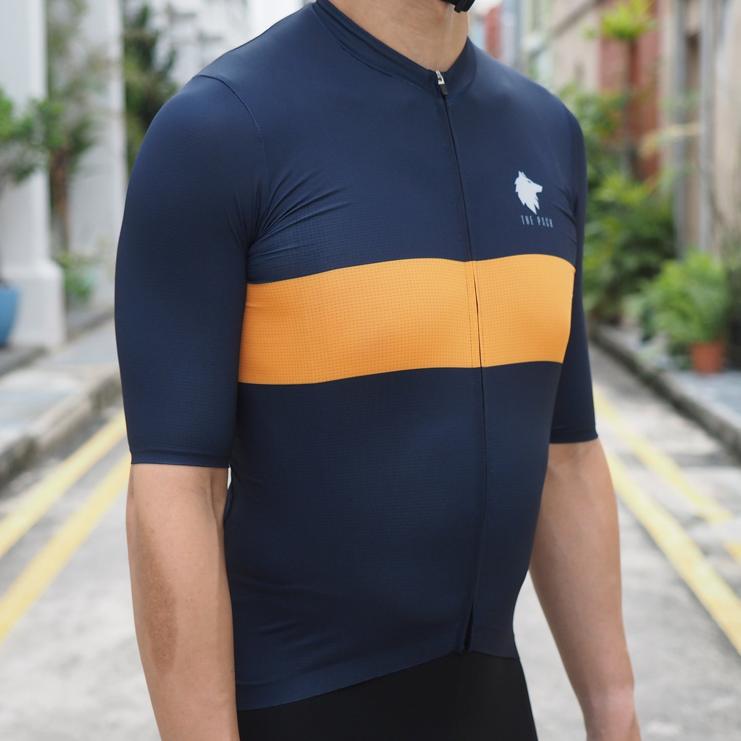 The Pack Alpha Jersey - Men (Navy Saffron)